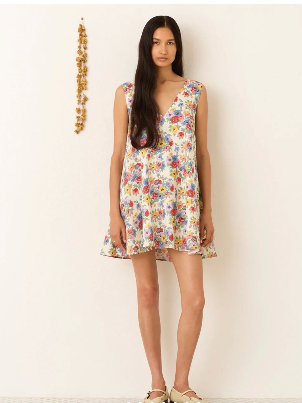 NWT ALIX OF BOHEMIA Soleil Wildflower Linen Dress Size XS